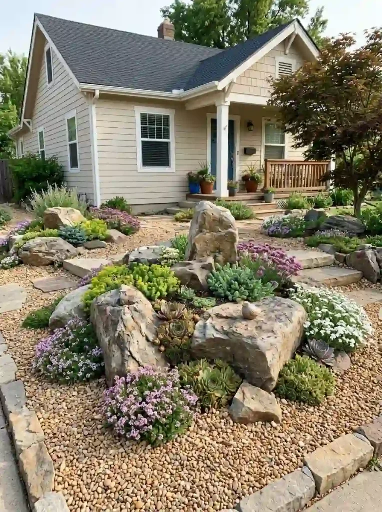 7. Build a Mini Rock Garden in a Sunny Spot