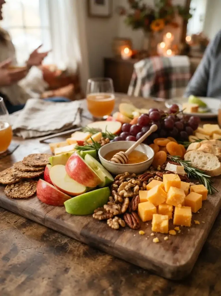 7. Cheddar Apple Snack Boards