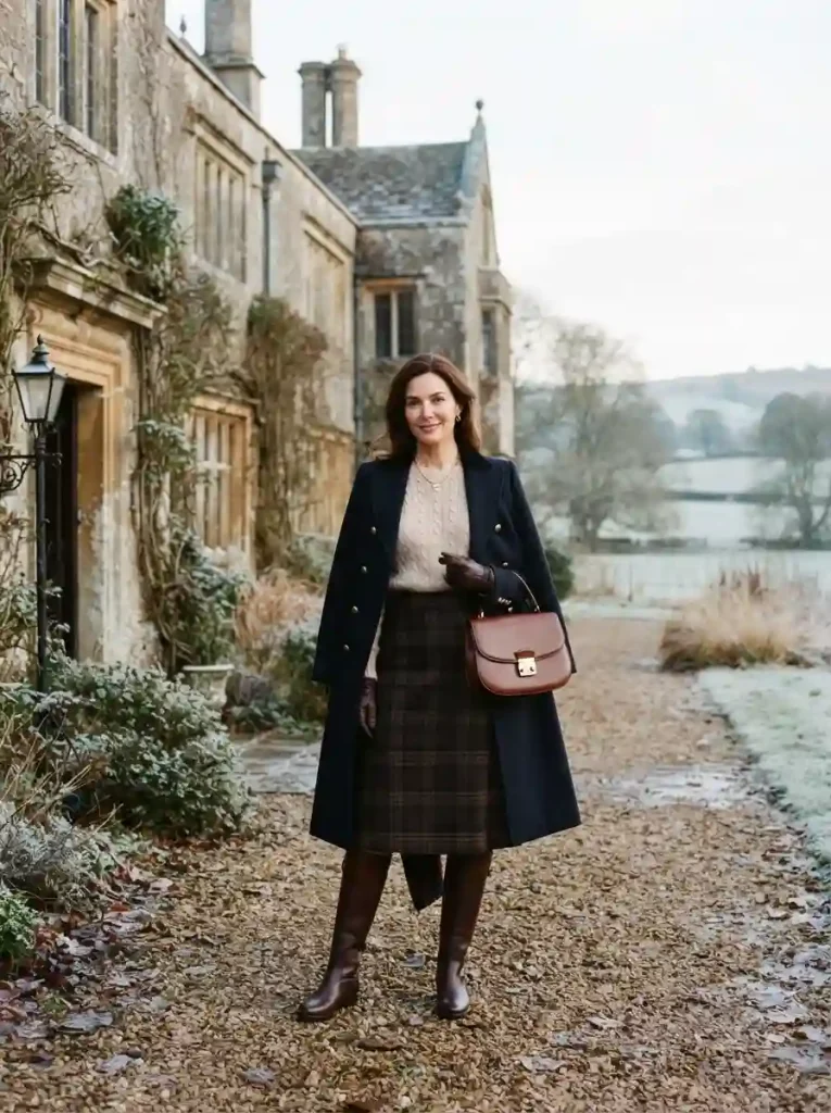 7. Heritage Sweater and Riding Boots