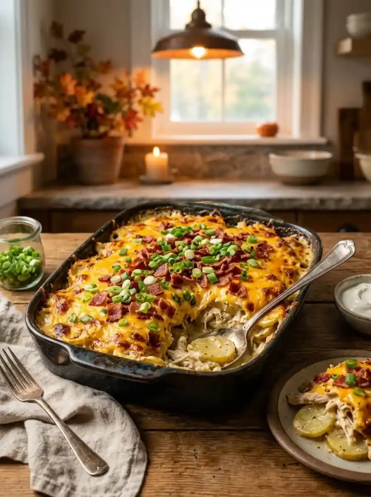 7. Loaded Potato and Chicken Casserole