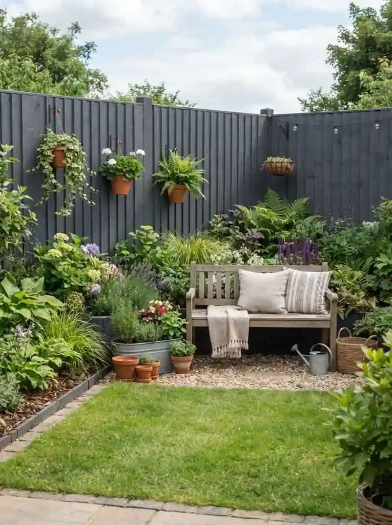7. Paint an old fence for an instant backyard refresh