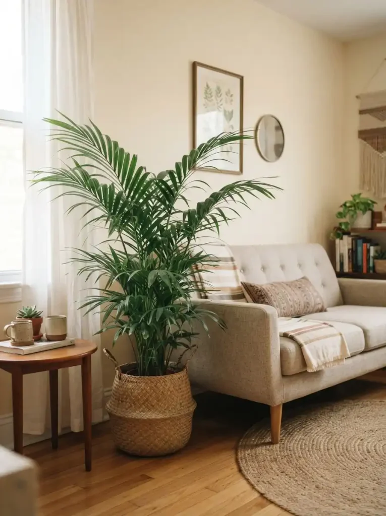 7. Parlor Palm for a Softer Indoor Look