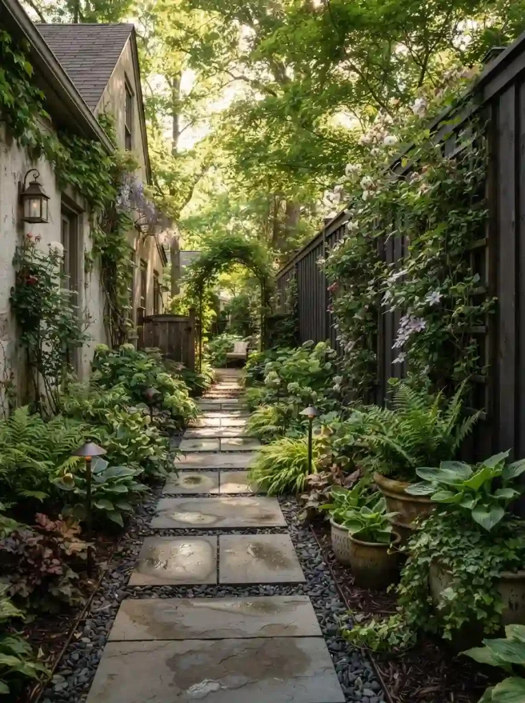 7. Turn an Awkward Side Yard Into a Garden Walk
