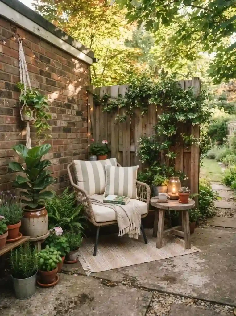 7. Turn an Unused Corner Into a Cozy Seating Nook