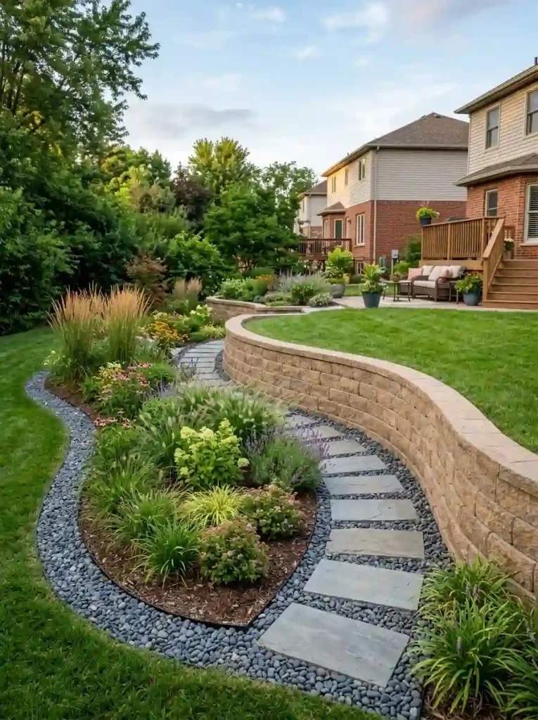 7. Use Interlocking Landscape Blocks