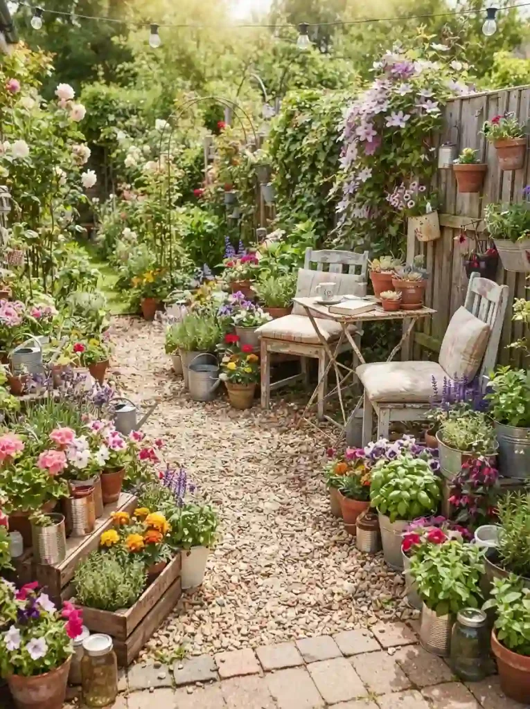 8. Add Container Gardens Around the Patio