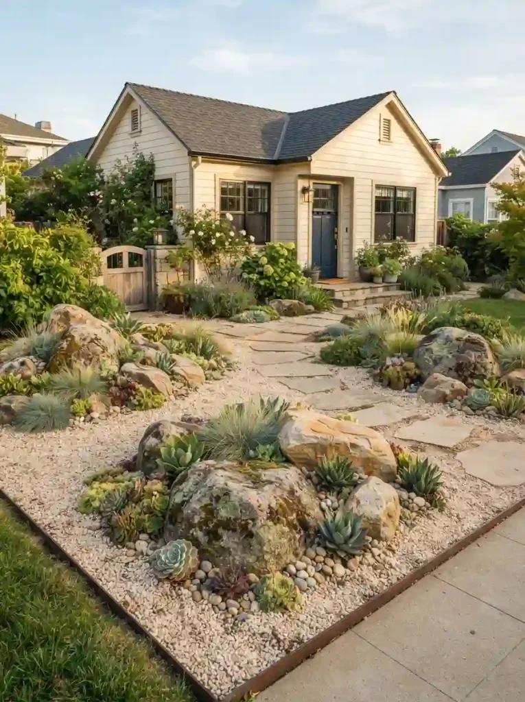 8. Build a tiny rock garden