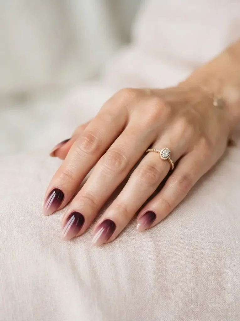 8. Burgundy Ombré