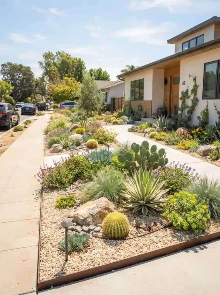 8. Combine Gravel With Drought-Tolerant Plants