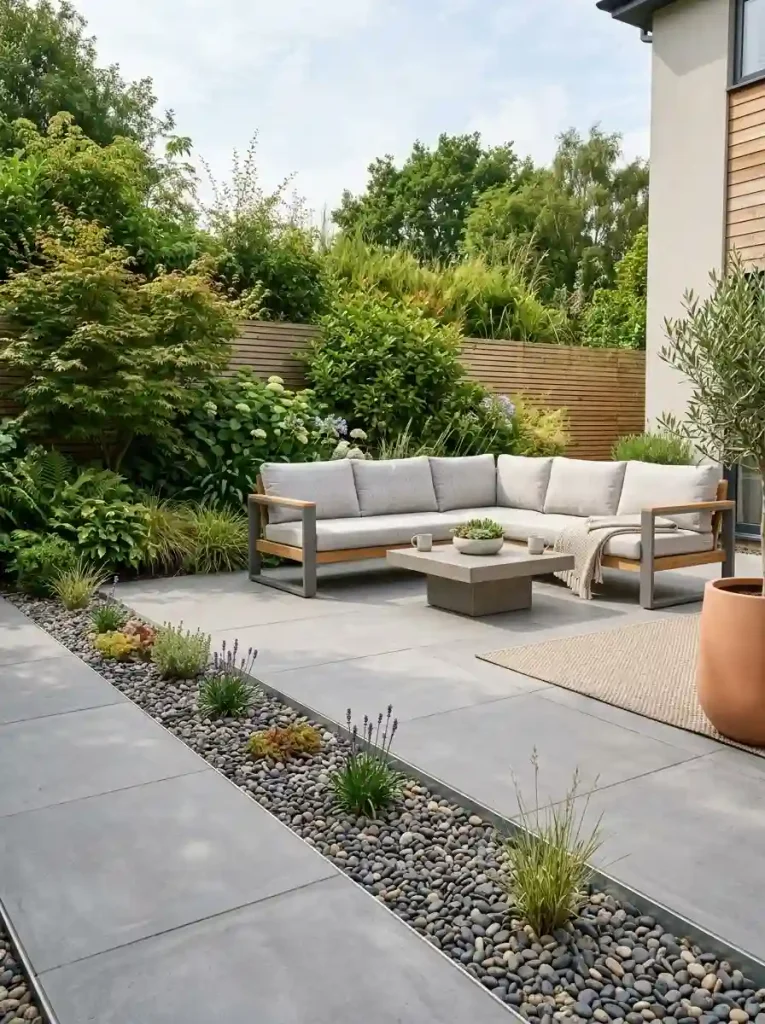 8. Create a Gravel Border Along the Patio