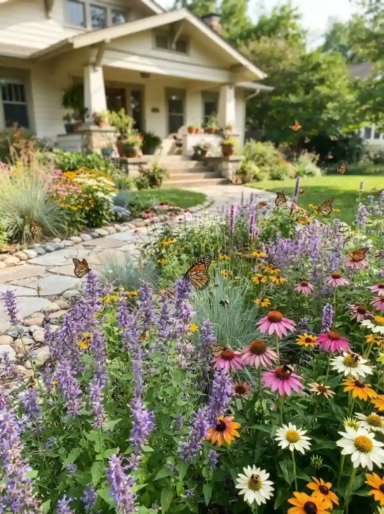 8. Create a Pollinator-Friendly Front Garden