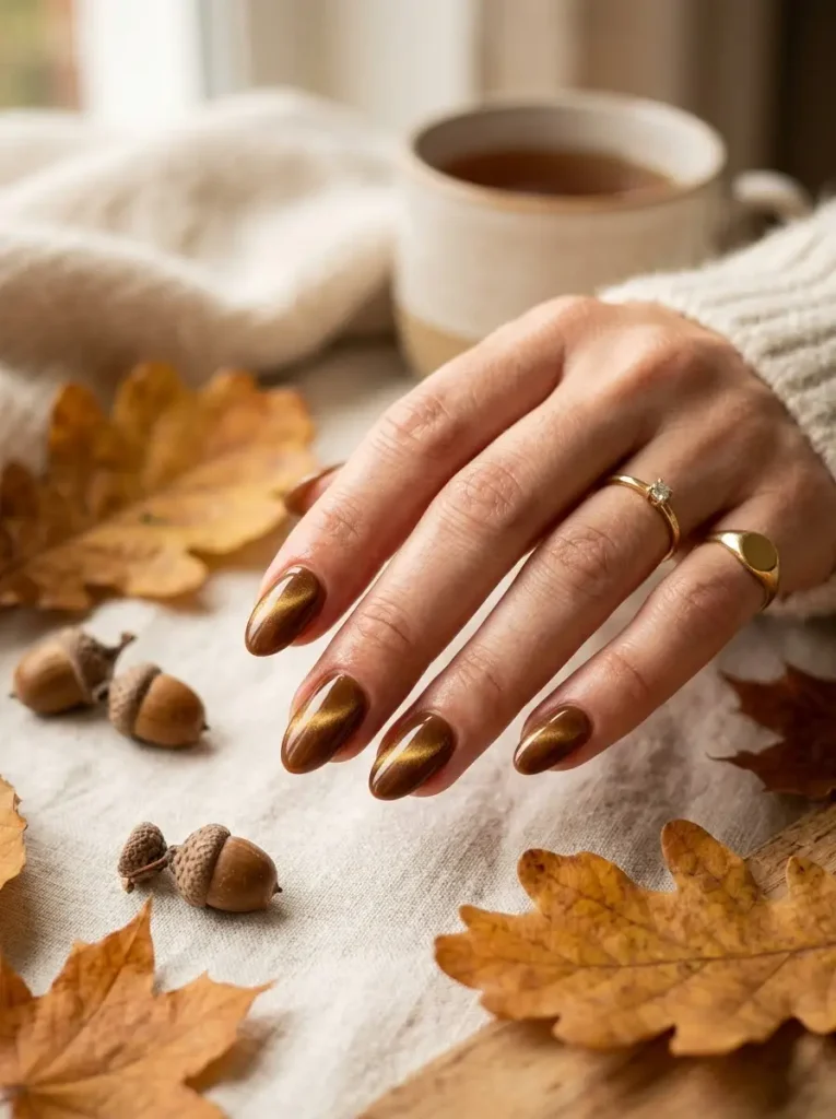 8. Golden Acorn Cat Eye