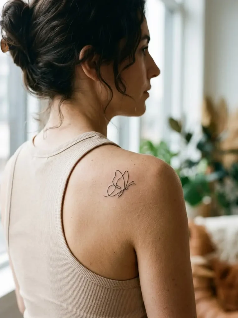 8. One-Line Butterfly