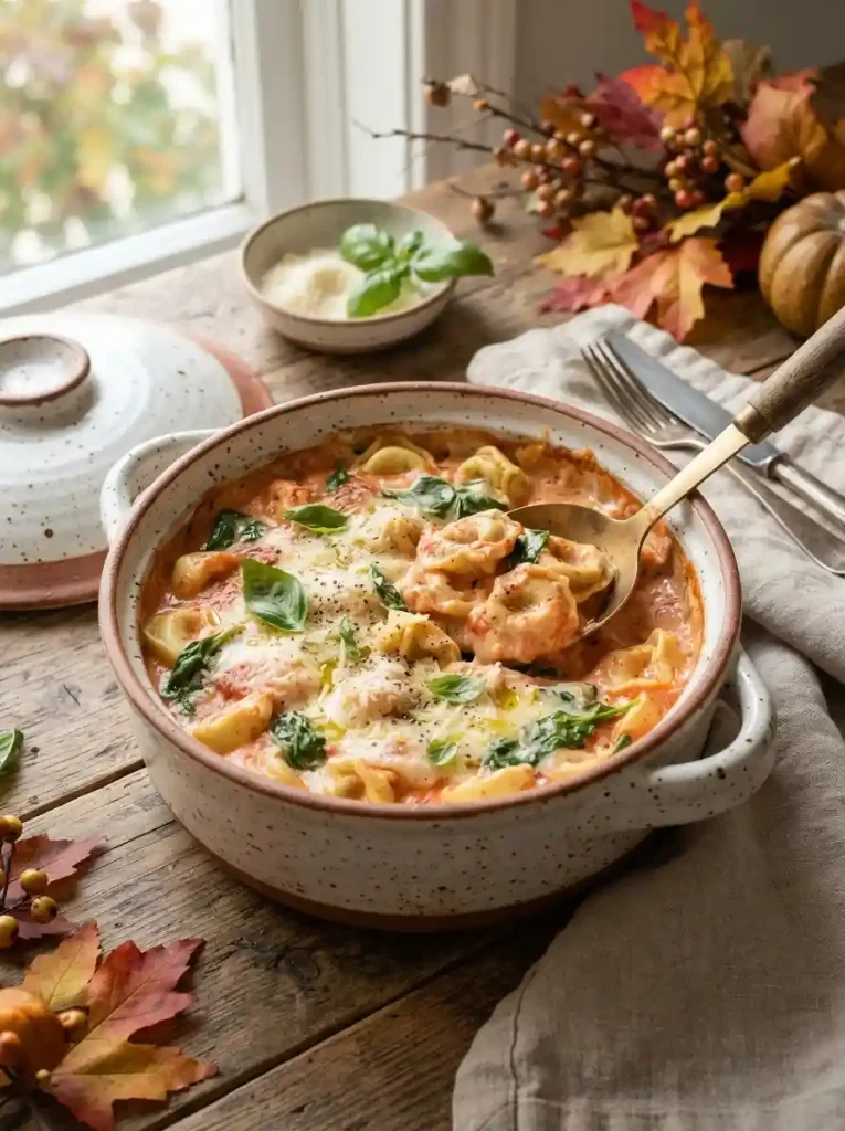 8. One-Pot Creamy Tomato Tortellini