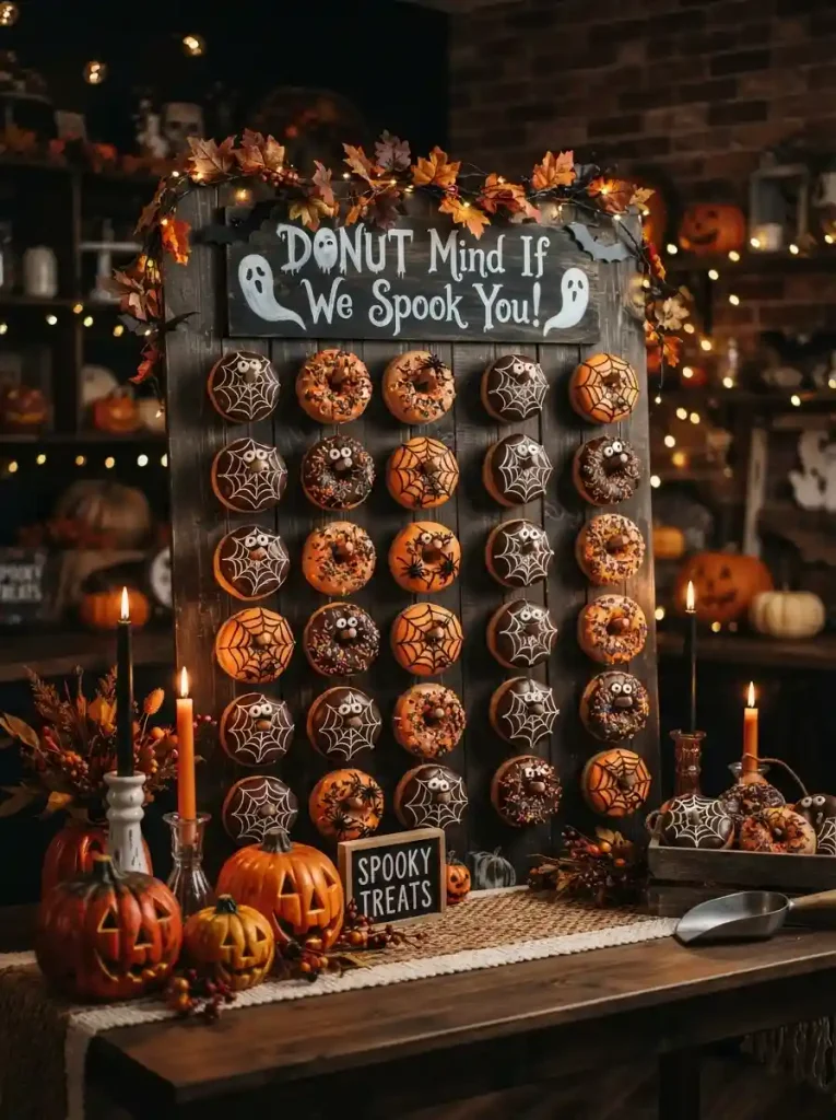 8. Spooky Donut Wall