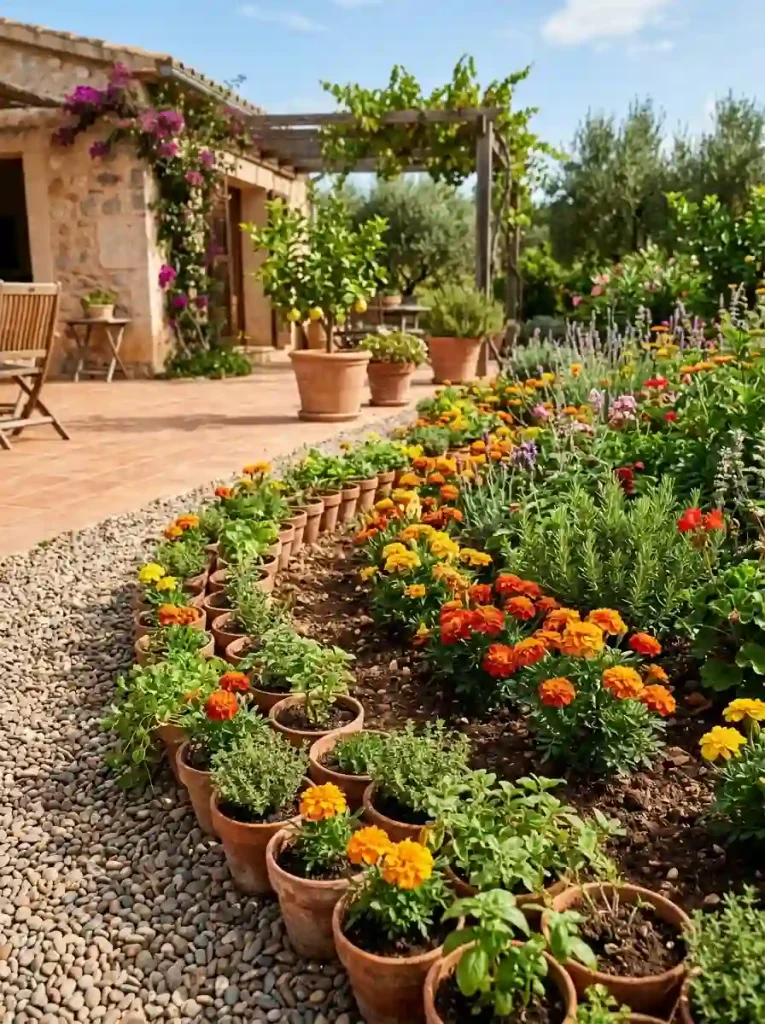 8. Terracotta Pot Edging