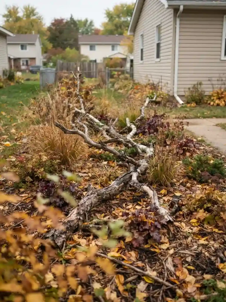 8. Use Fallen Branches to Add Natural Structure