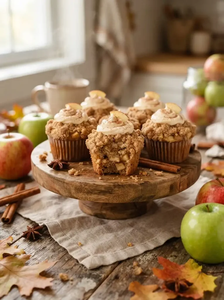 9. Apple Cinnamon Streusel Cupcakes