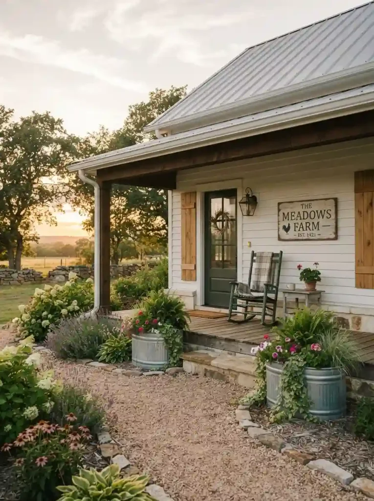 9. Bring Farmhouse Charm to the Front Yard