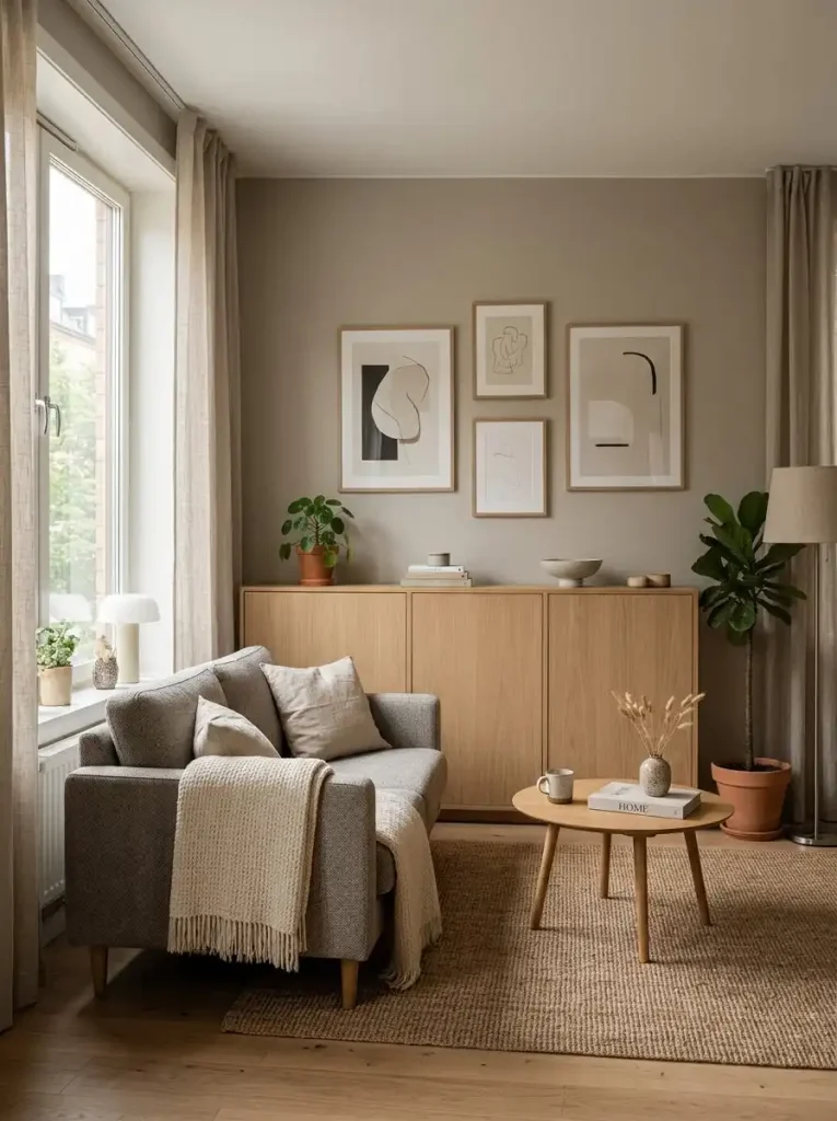 9. Create a Built-In Look With Matching Low Cabinets