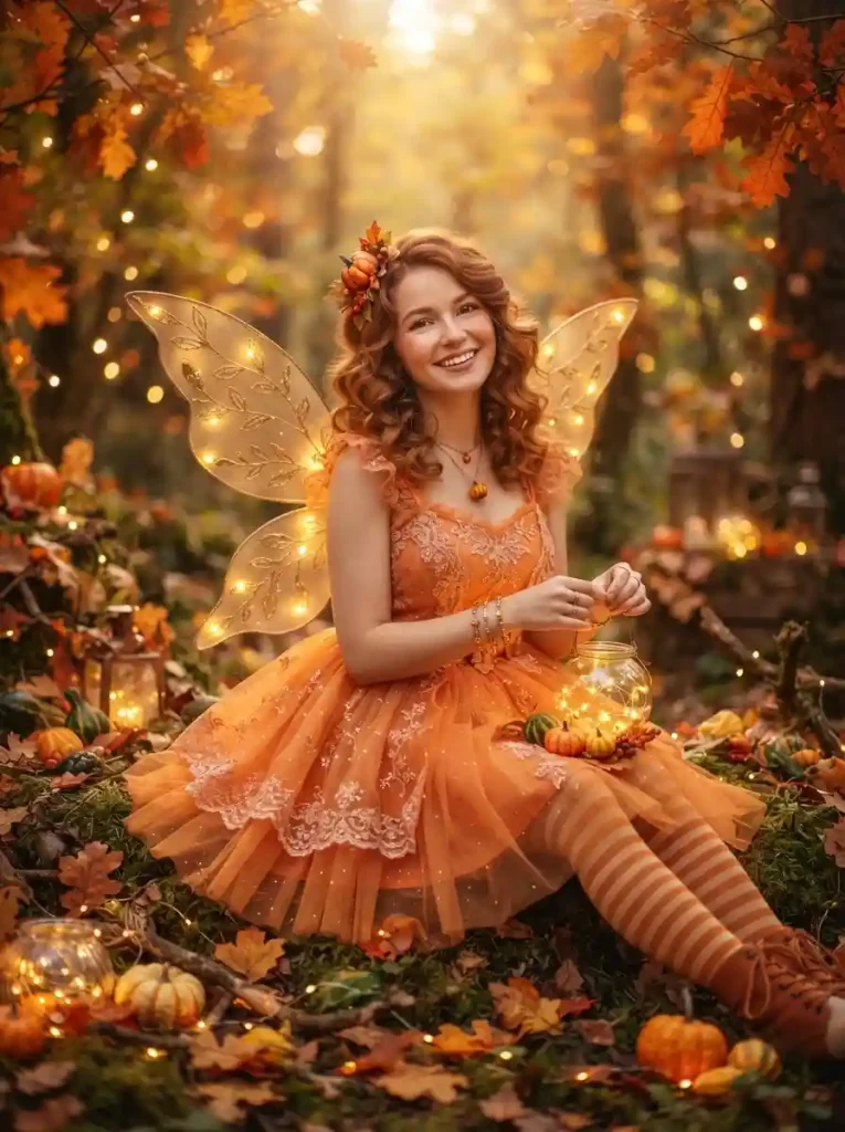 9. Cute Pumpkin Fairy