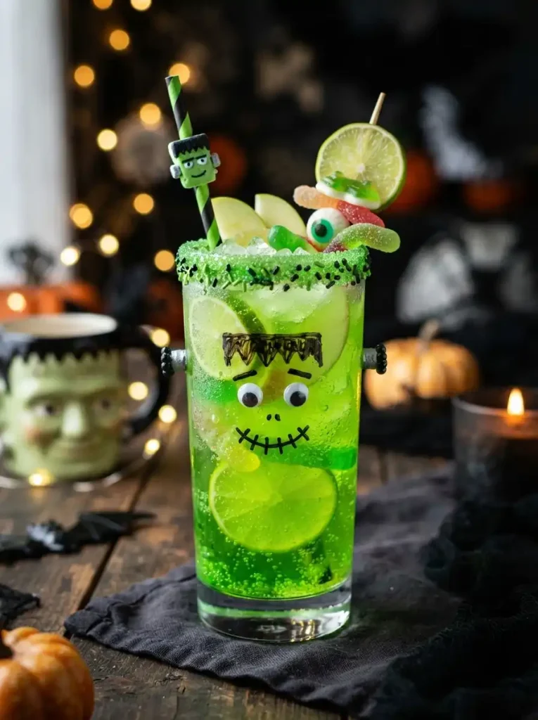 9. Frankenstein Green Apple Mocktail
