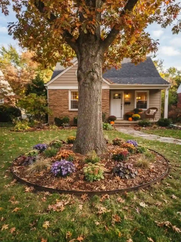 9. Give an Existing Tree a Simple Circular Bed