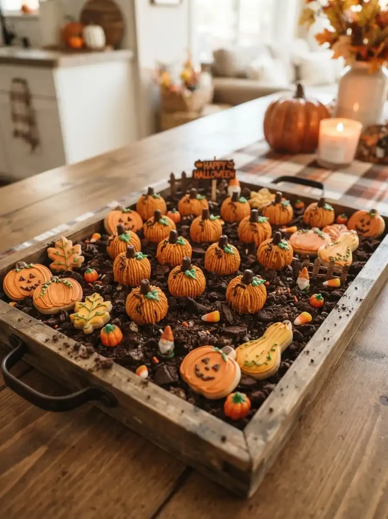 9. Pumpkin Patch Dessert Tray