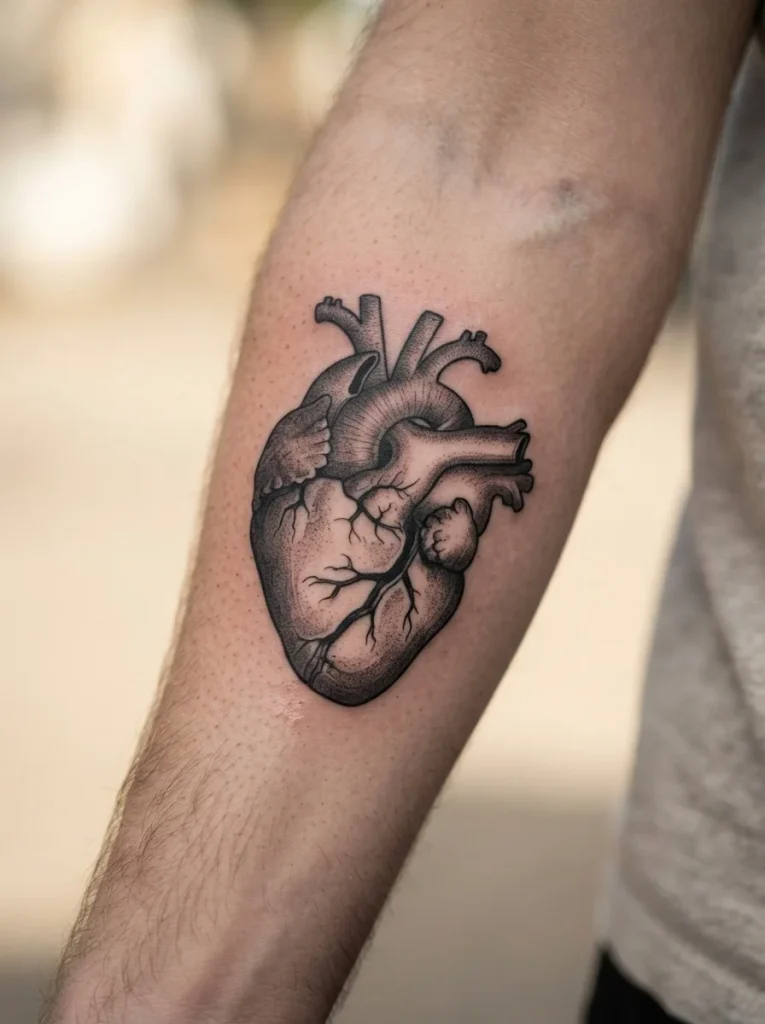1. Classic Cracked Heart Tattoo