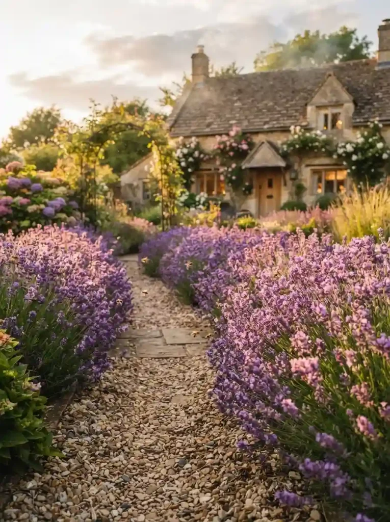 1. Line Your Walkway with Lavender