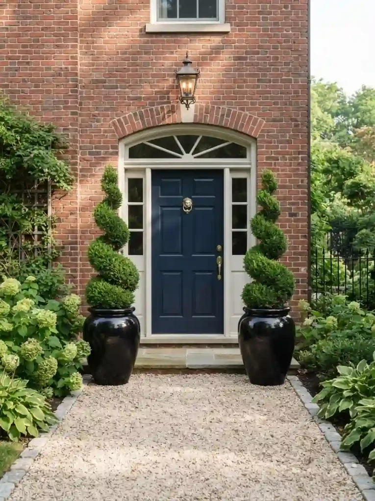 1. Spiral Topiaries in Matching Urns