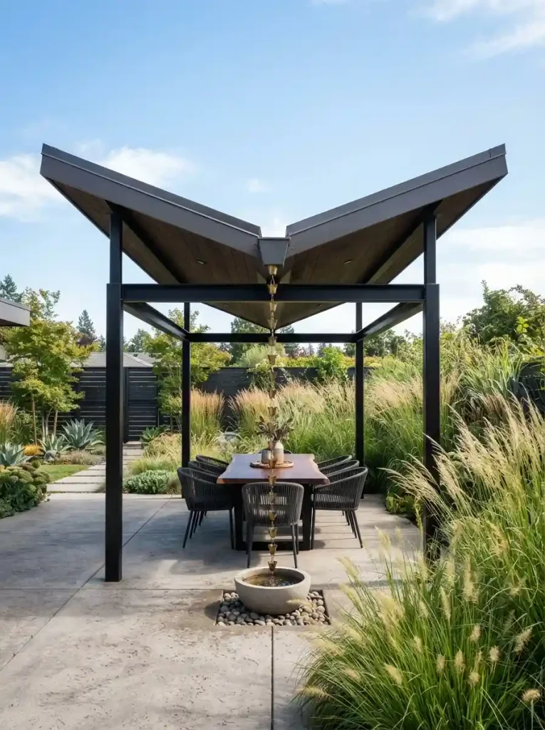 10. Butterfly-Roof Pavilion