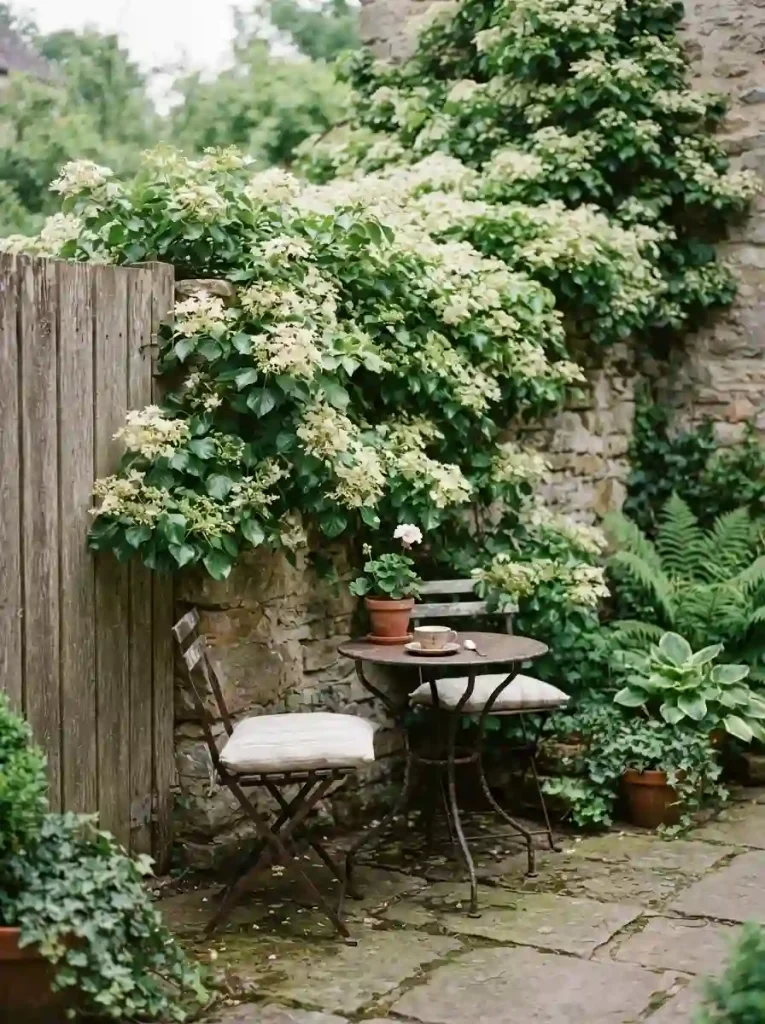 10. Pair a Fence With a Climbing Hydrangea
