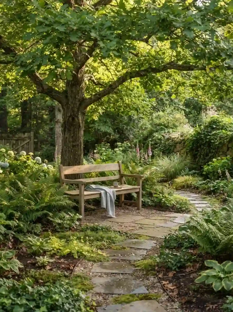 10. Add a Simple Wooden Bench