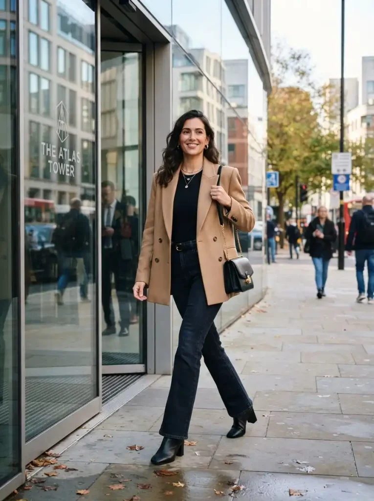 11. Bodysuit and Blazer for Smart Casual