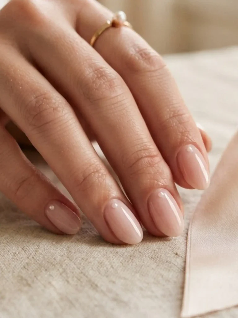11. Pearl Accent Birthday Nails