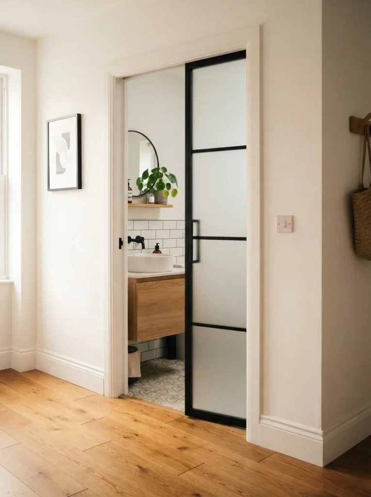 11. Pocket or Sliding Door to Save Swing Space