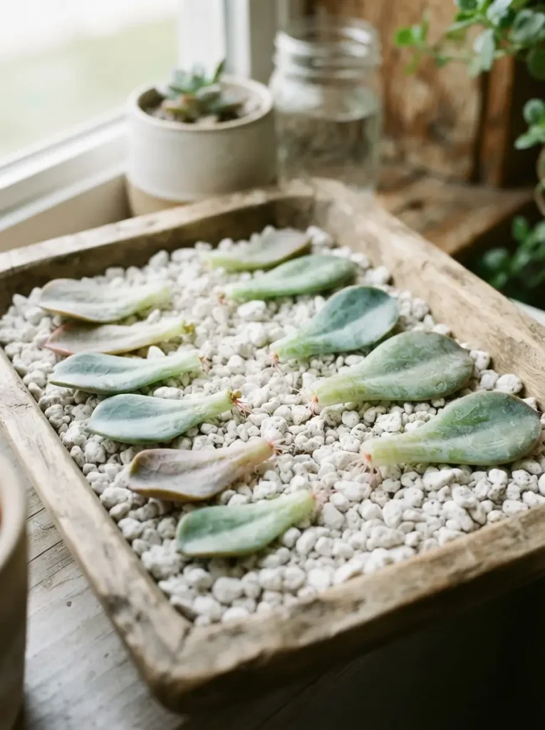 11. Rocks Make a Clean, Dry Surface for Callusing Cuttings