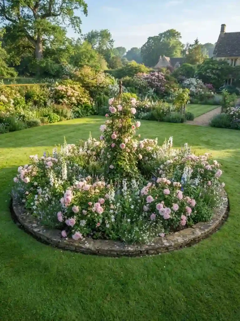 11. Roses Around a Circular Flower Bed