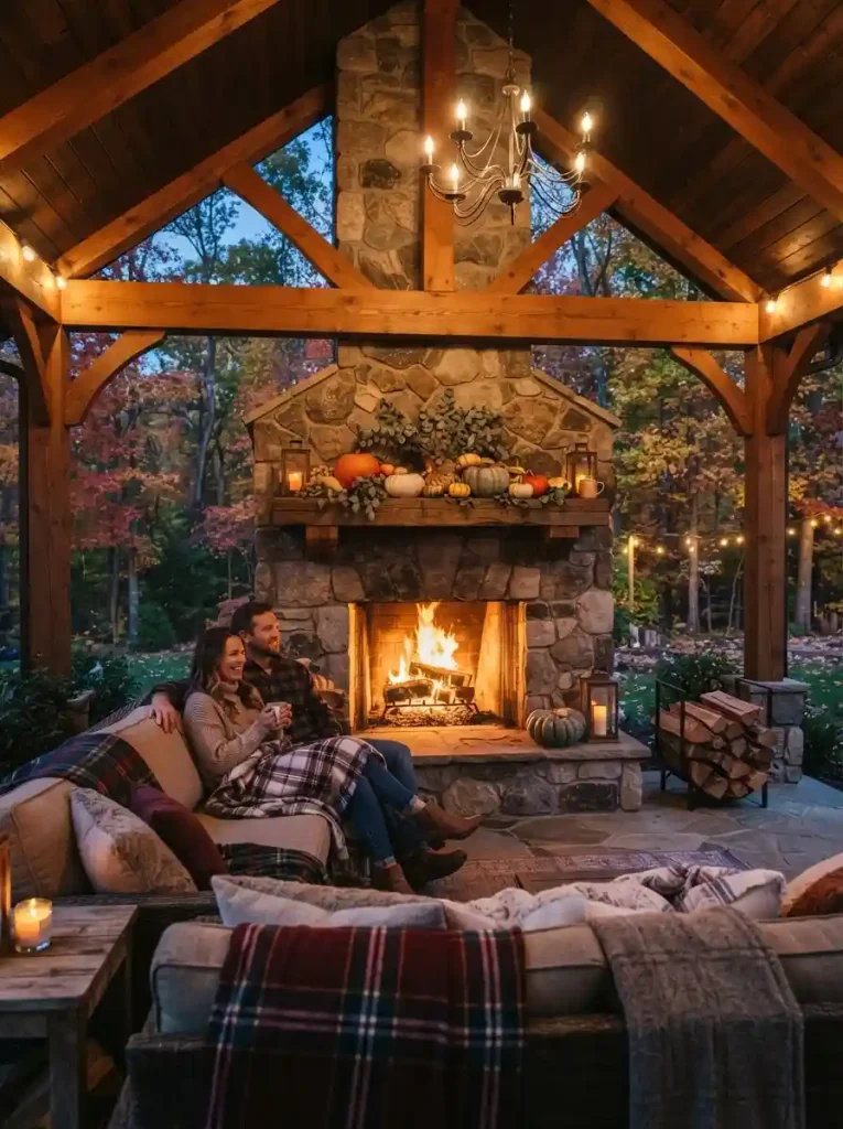 11. Stone Fireplace Pavilion