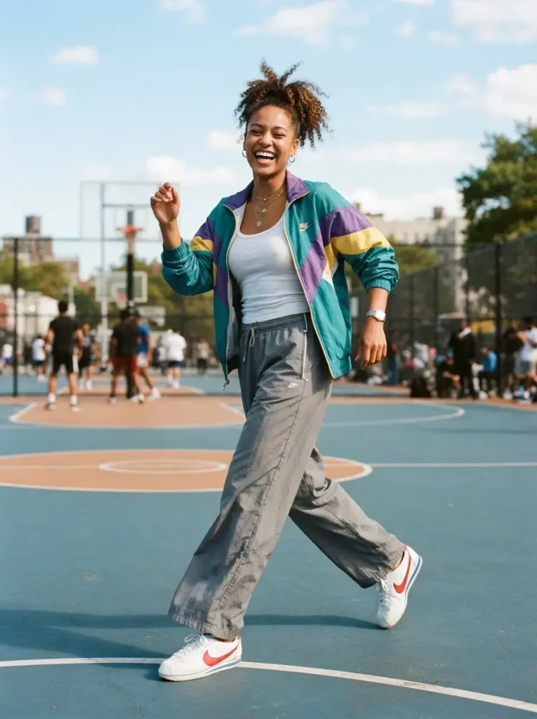 11. Track Jacket and Wide-Leg Joggers
