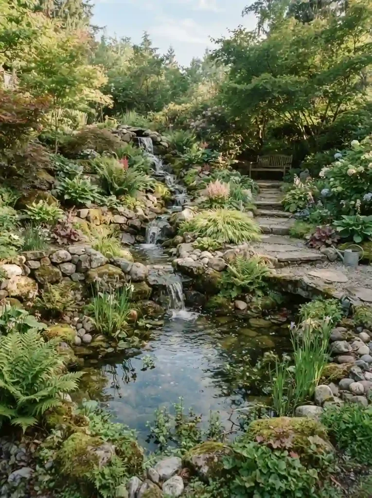 12. Add a Cascading Water Feature