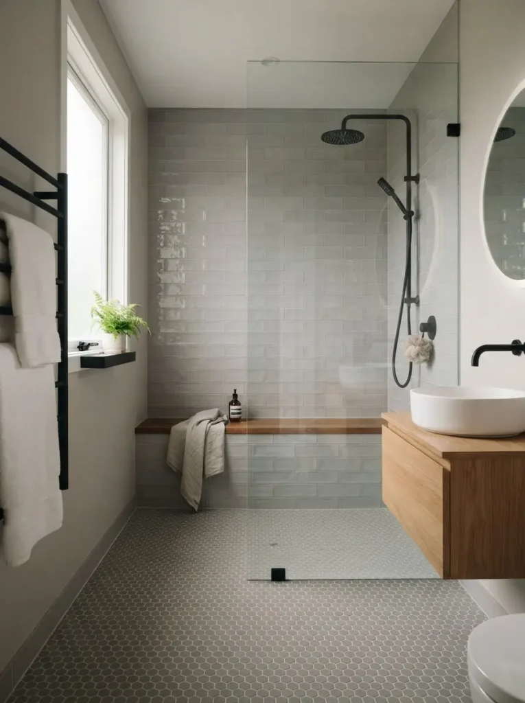 12. Curbless Walk-In Shower
