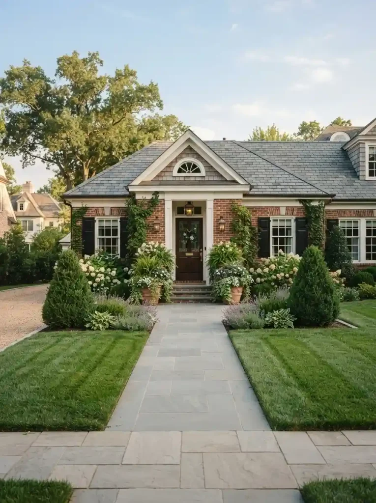 12. Create a Simple Symmetrical Front Yard