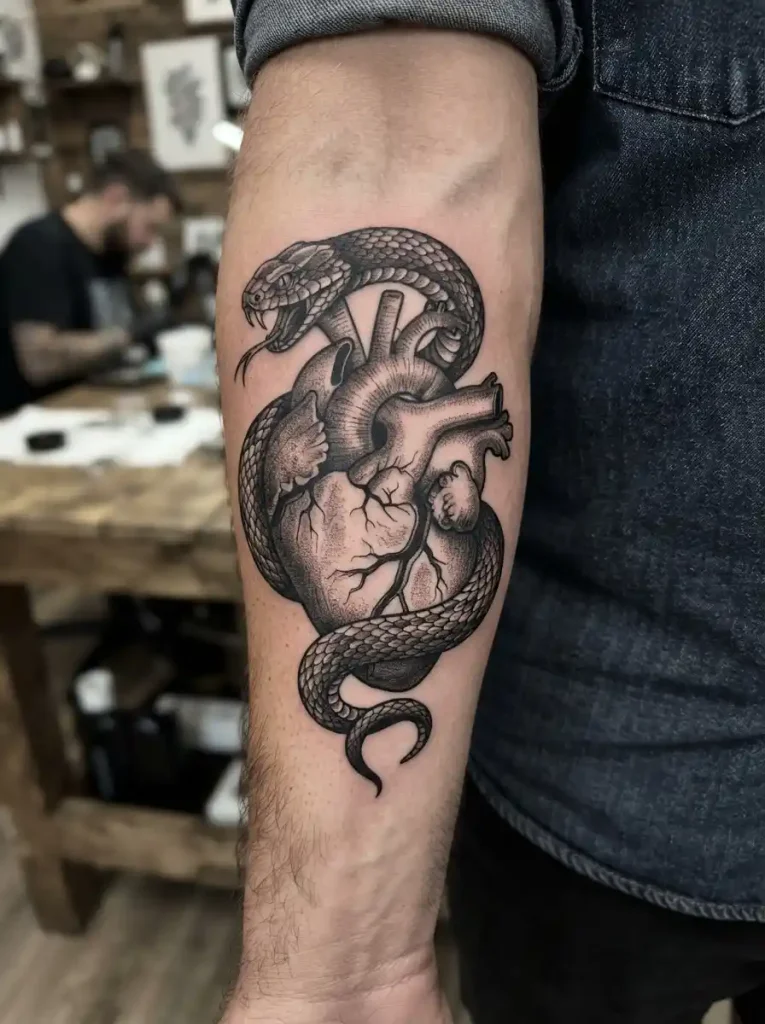 13. Broken Heart With a Snake