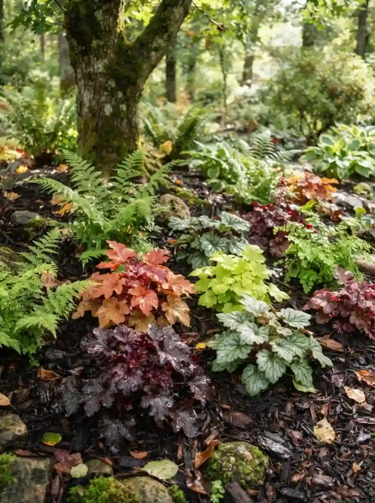 13. Plant a Shade Garden With Heuchera
