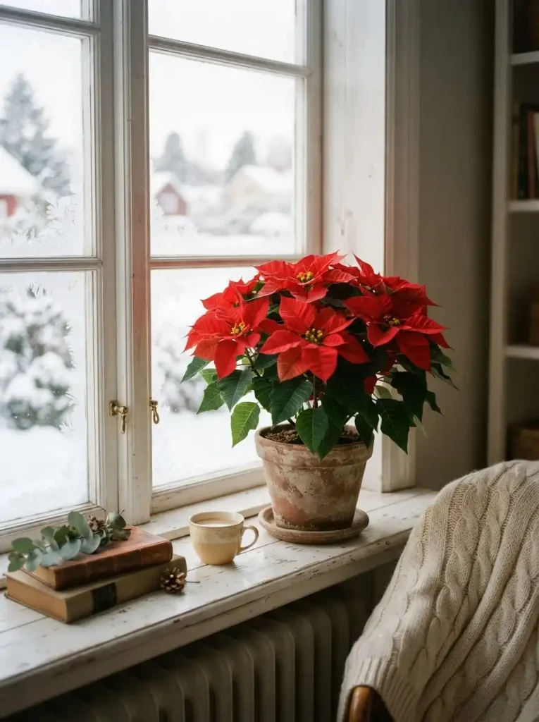 13. Keep Your Poinsettia Away From Cold Glass