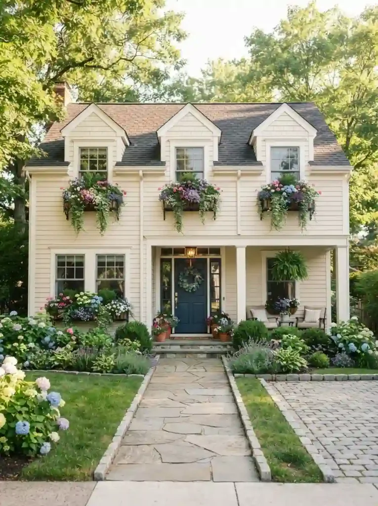 14. Add Window Box Flowers