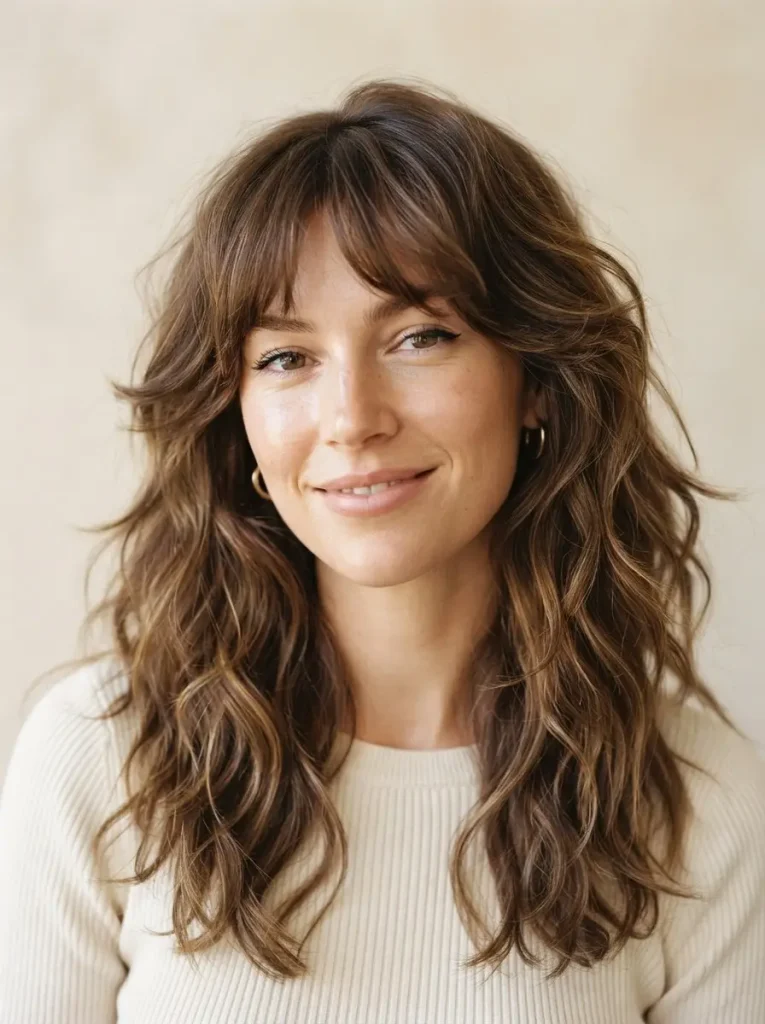 14. Butterfly Haircut for Wavy Hair