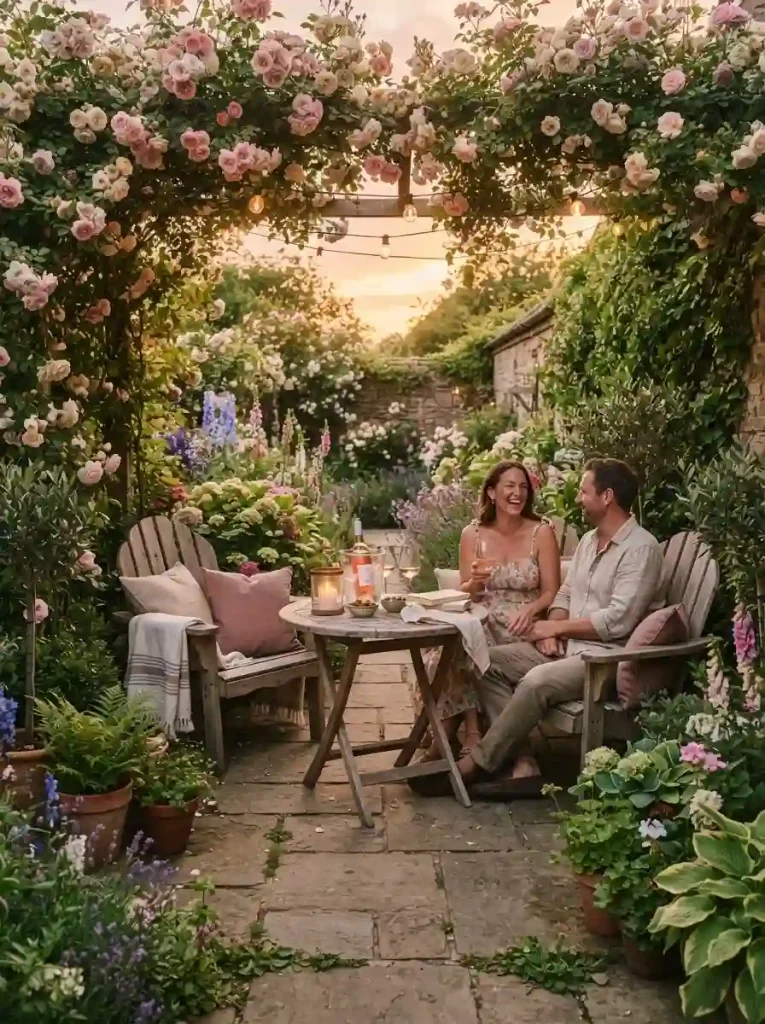 14. Roses Around a Cozy Patio